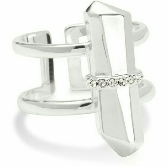 :: Stella & Dot Silver Rebel Ring Retired - Picture 1 of 6